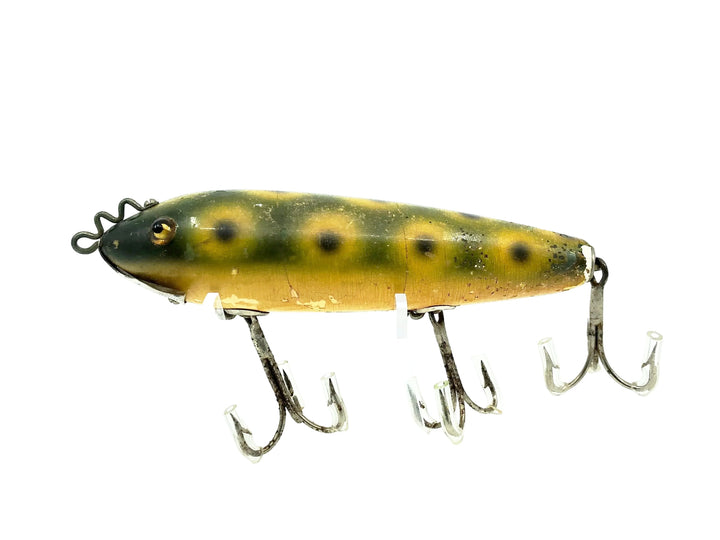 Heddon 1700 Near Surface Wiggler, 9B Frog Spot Color - L-Rig Hardware