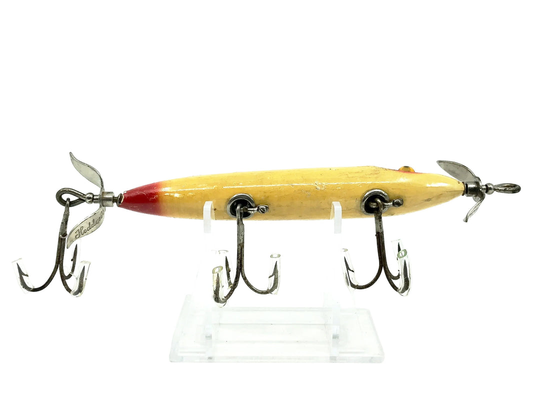 Heddon 130 Torpedo, RET Red Eyes/Tail/White Color - L-Rig
