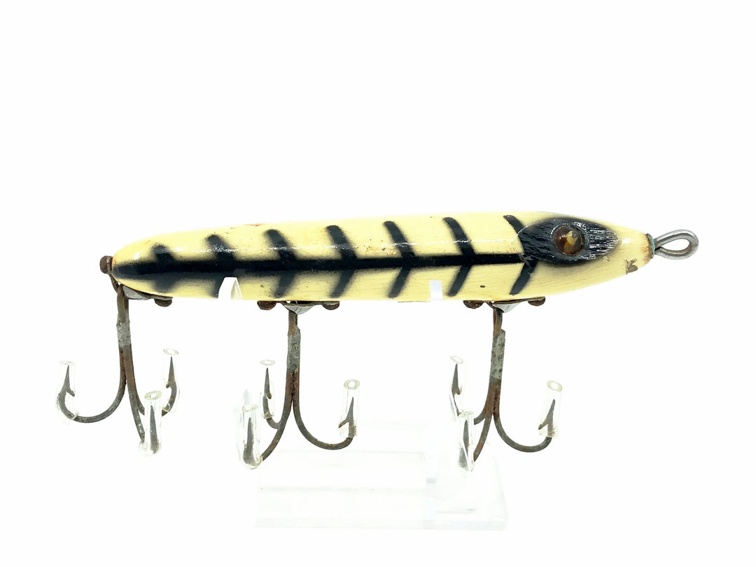 Heddon #30 Salt Water Torpedo, XWB White & Black Shore Minnow Color