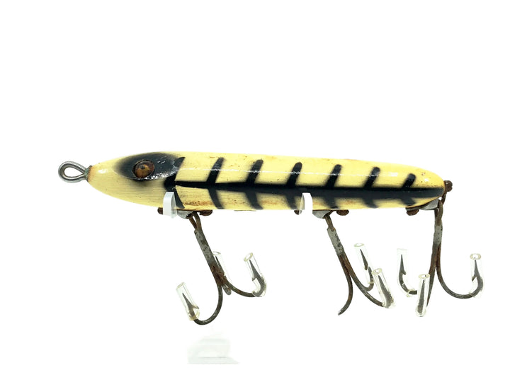 Heddon #30 Salt Water Torpedo, XWB White & Black Shore Minnow Color