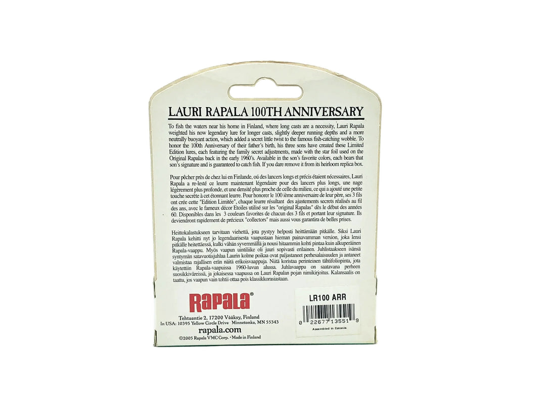 Rapala 100th Anniversary Model LR-100, ARR Silver Grey Color with Box