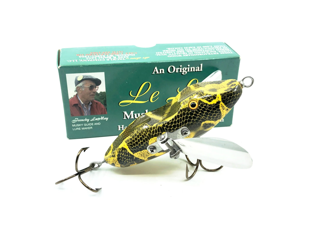 Le Lure Musky Surface Lure, Water Walker Lure, Frog Scale Color w/Box