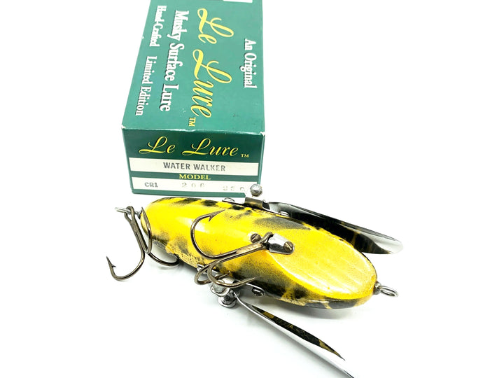 Le Lure Musky Surface Lure, Water Walker Lure, Frog Scale Color w/Box