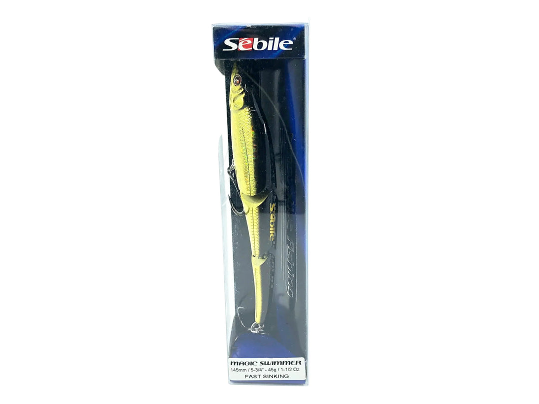 Sebile Magic Swimmer 145 Series Fast Sinker, OG Gold Natural Shiner Color