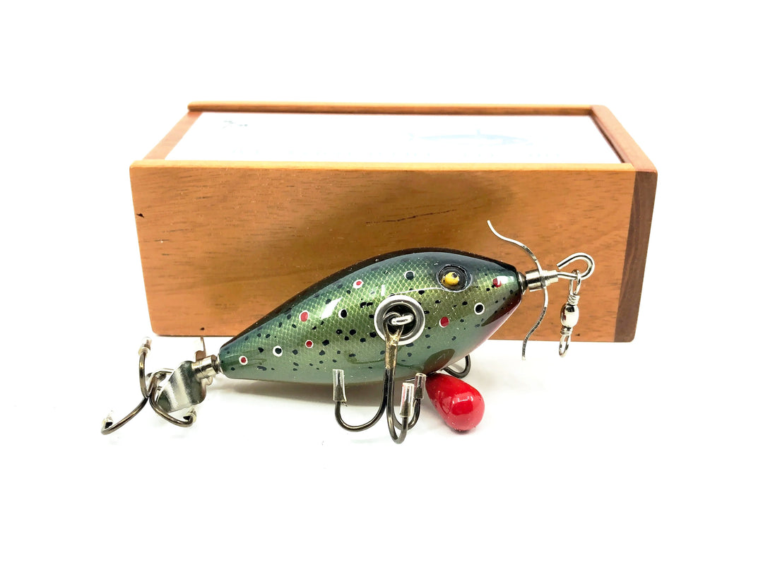 T.R Fish Custom Lures & Blank NFLCC Collectors Club 2017 Limited Edition Club Lure "Springfield" Triple Gems, Brown Trout w/Box