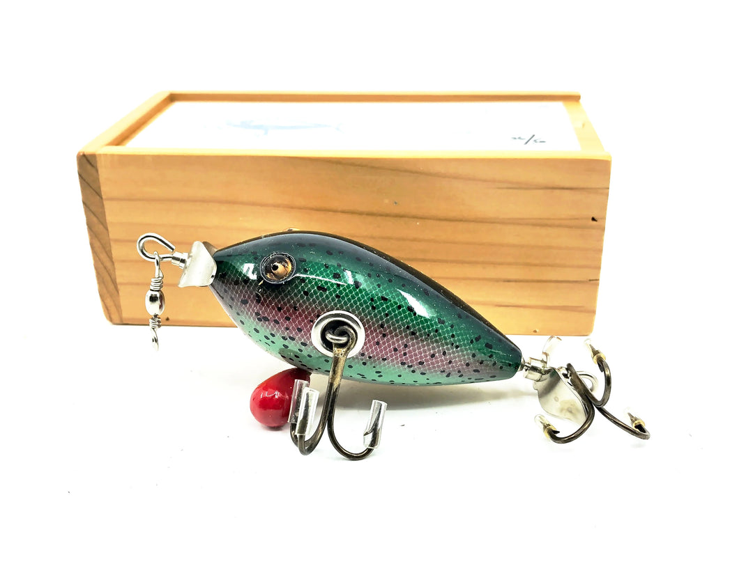 T.R Fish Custom Lures & Blank NFLCC Collectors Club 2017 Limited Edition Club Lure "Springfield" Triple Gems, Rainbow Trout w/Box