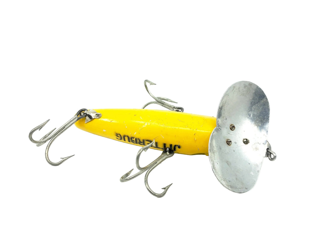 Arbogast 3-Hook Musky Jitterbug Frog/Yellow Belly Color