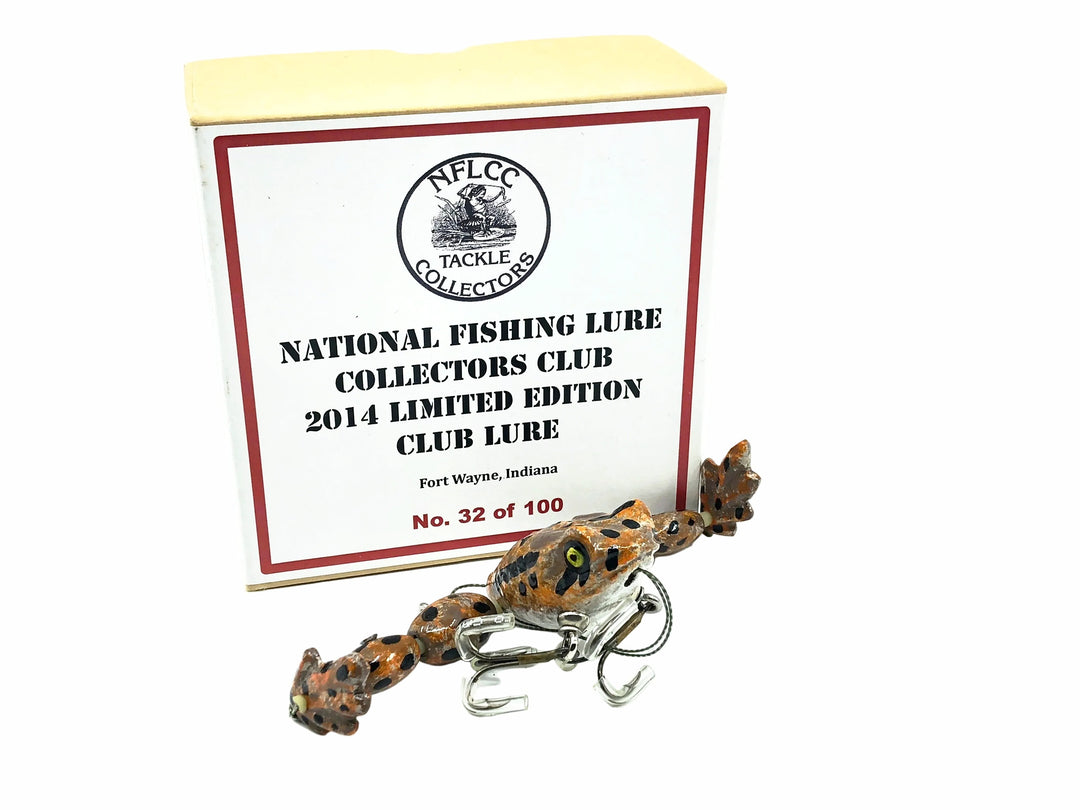 NFLCC Collectors Club 2014 Limited Edition Club Lure Chautauqua Custom Pond Hopper, BBT Brown Toad Color