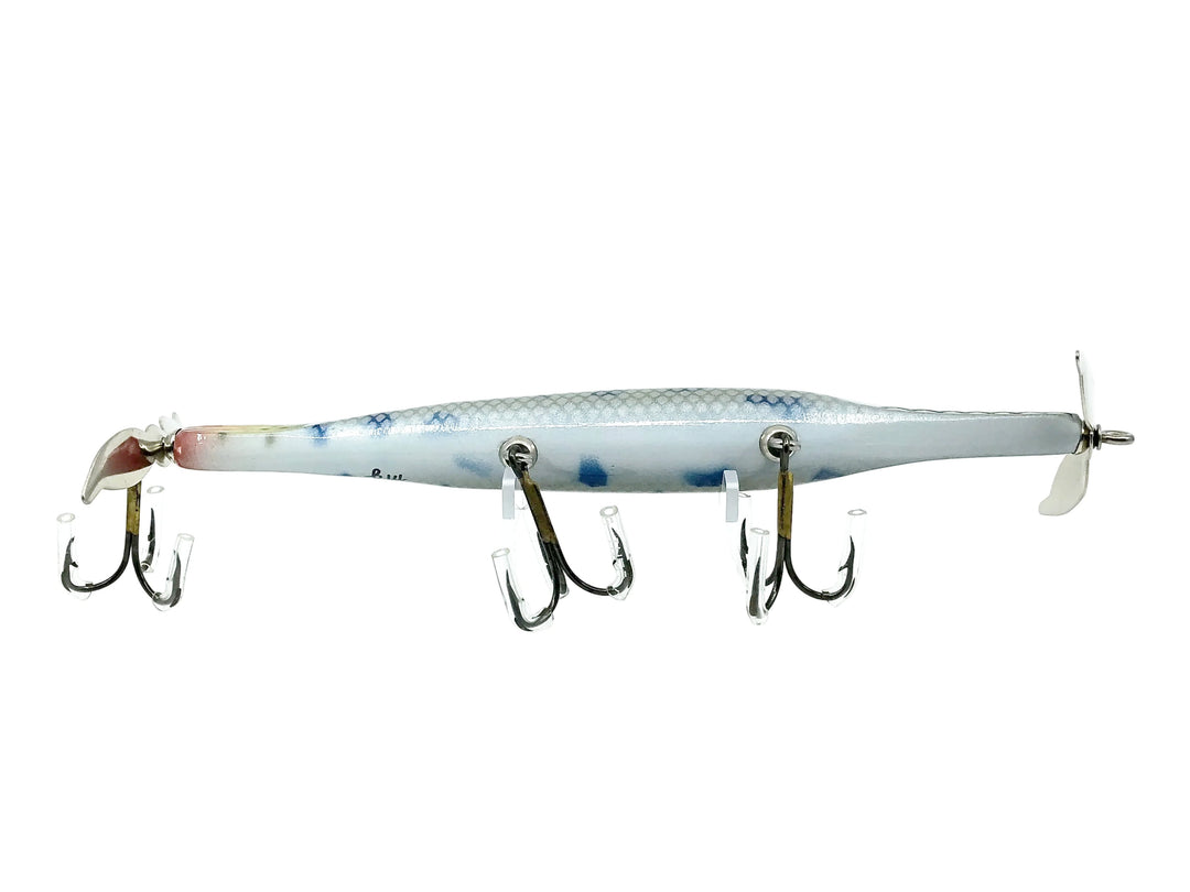 Chautauqua Glass Eye Wooden Topwater Gar with Tail Lure Spotted Gar Color - Early 2010s
