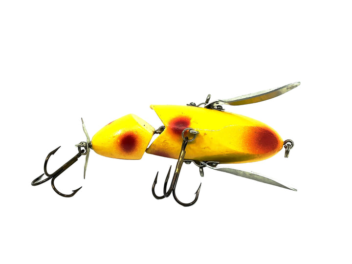 Hi-Fin Hawg Buster Jointed Creeper, Yellow/Red Dots Color