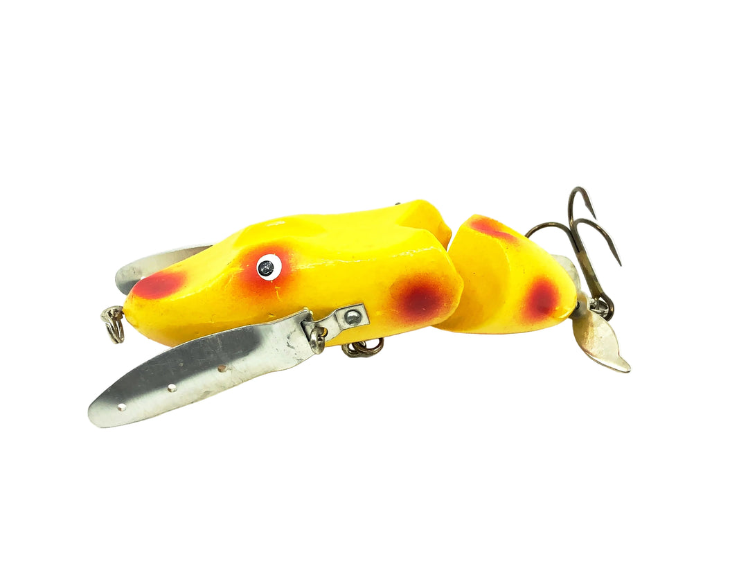 Hi-Fin Hawg Buster Jointed Creeper, Yellow/Red Dots Color