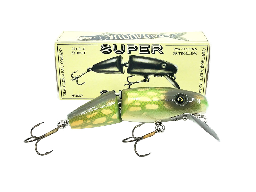 Chautauqua Wooden Super Shark, Northern Pike Color - Older 2010s Model