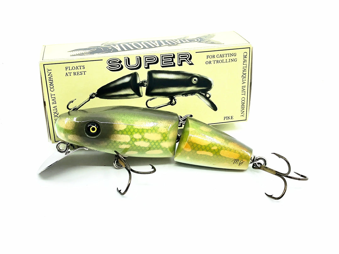 Chautauqua Wooden Super Shark, Northern Pike Color - Older 2010s Model
