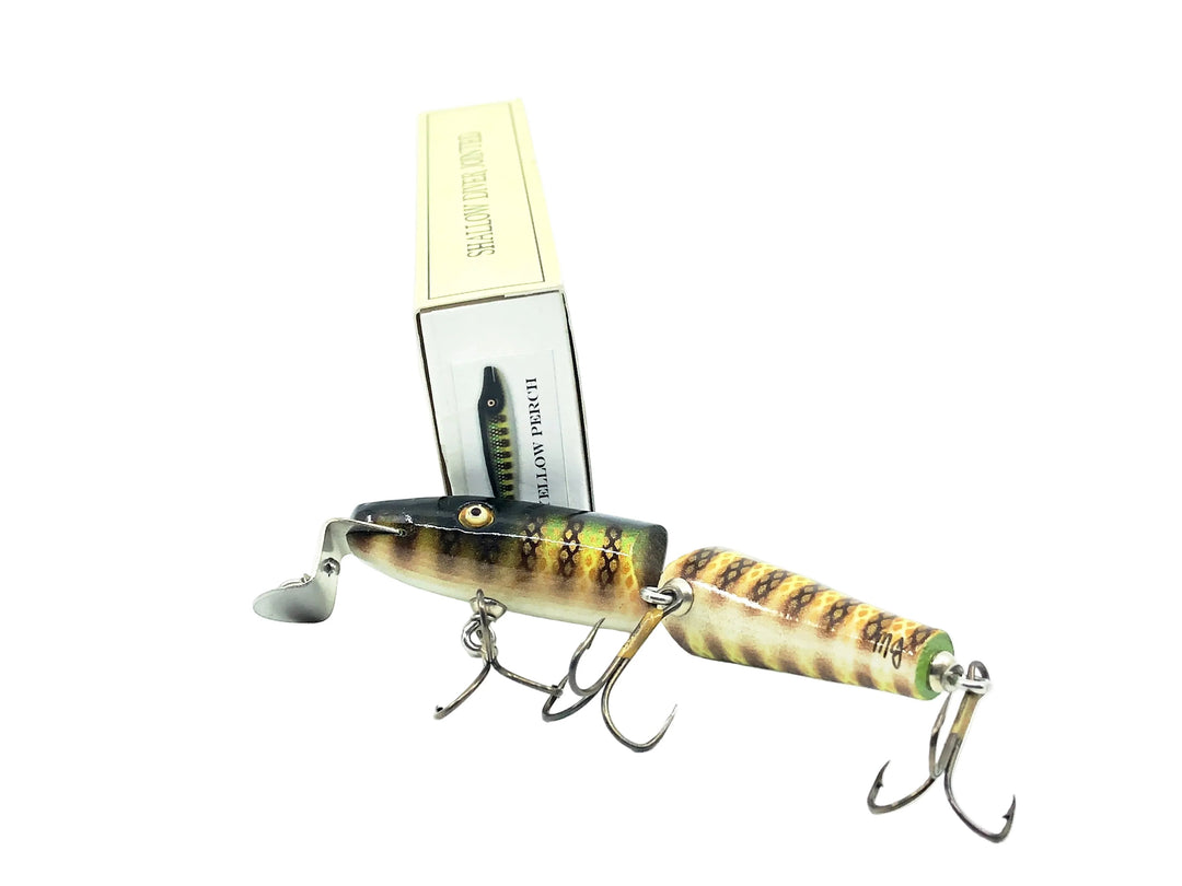Chautauqua Jointed Shallow Diver Piko Plug, Yellow Perch Color - Glass Eyes, Older 2010s Model