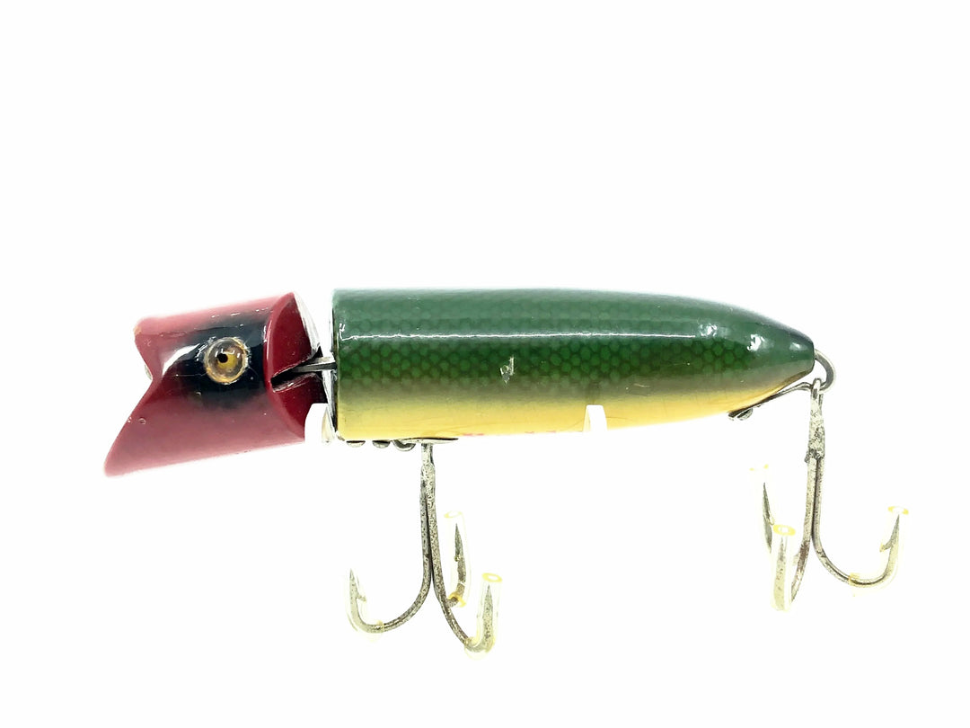 Heddon Zig Wag 8300, 9DRH Red Head/Green Scale Color - Great Condition