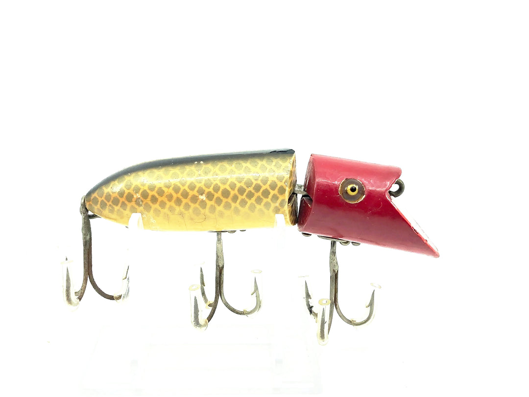 Heddon Zig Wag 8300, 9PRH Shiner Scale/Red Head Color - L-Rig, Very Good Condition