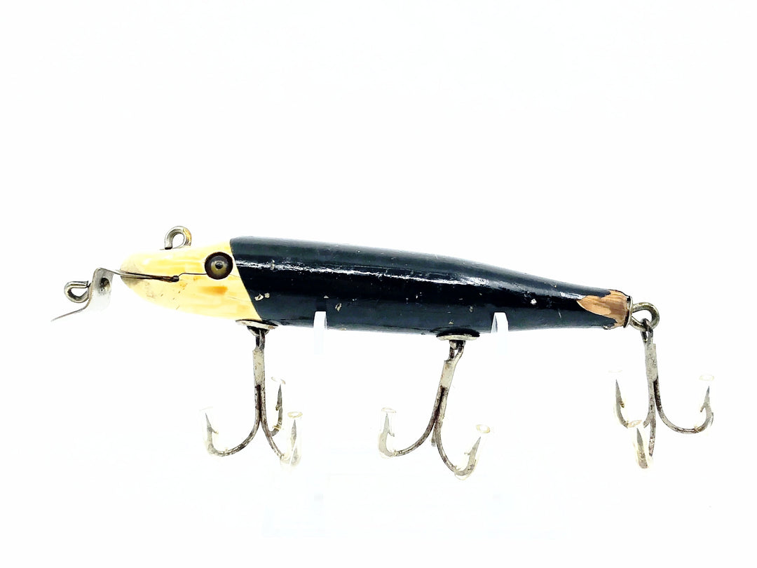 Creek Chub 700 Pikie, 711 Black/White Head Color - Double Line Tie!