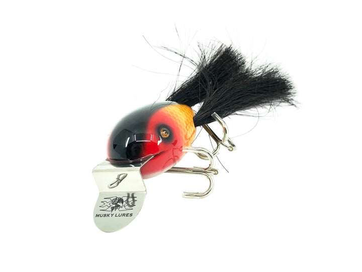 Musky Dan (XXX Lures) Husky Dingbat, Red Head/Gold Scale Color