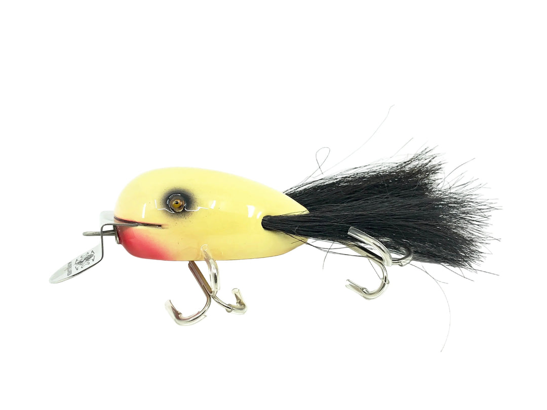 Musky Dan (XXX Lures) Husky Dingbat, White/Black Eye Color