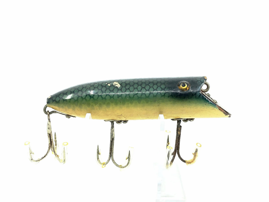 Heddon Head-On Basser 8500, 9D Green Scale Color - Early L-Rig