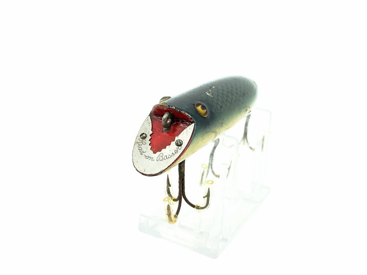 Heddon Head-On Basser 8500, 9D Green Scale Color - Early L-Rig