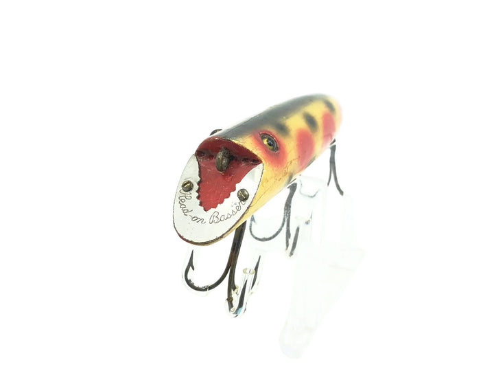 Heddon Head-On Basser 8500, 0S Strawberry Color - Early L-Rig, Very Good Condition