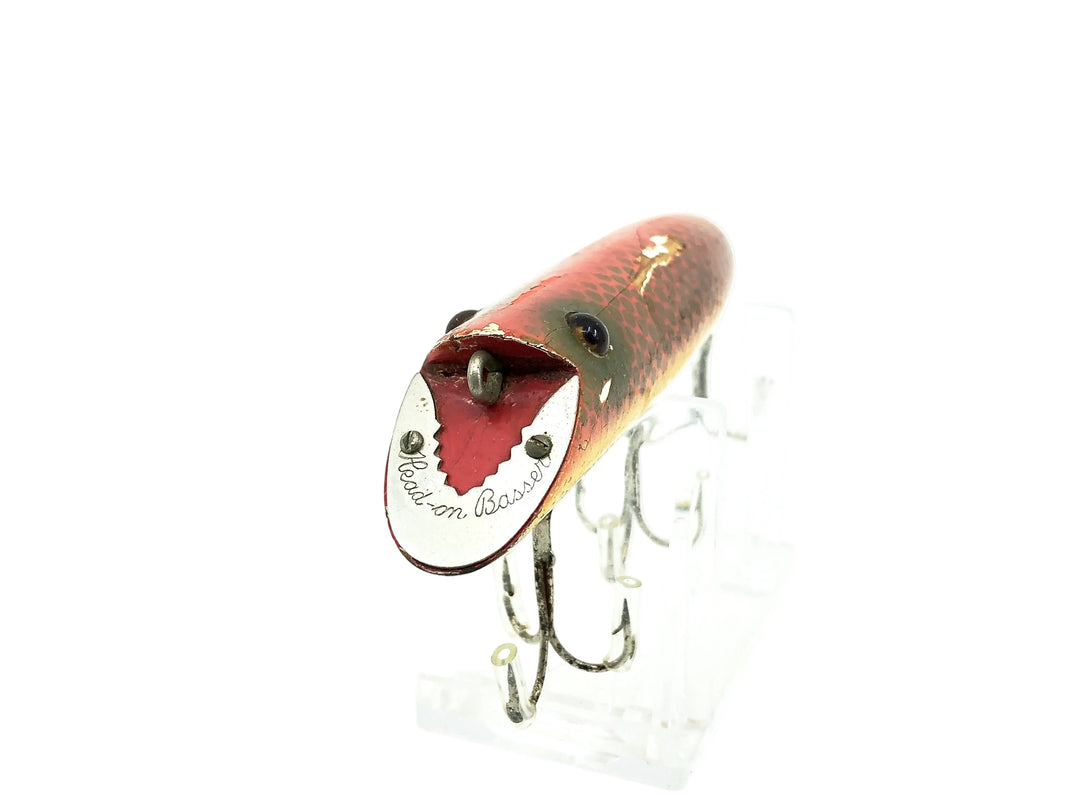 Heddon Head-On Basser 8500, 9H Red Scale Color - L-Rig Hardware