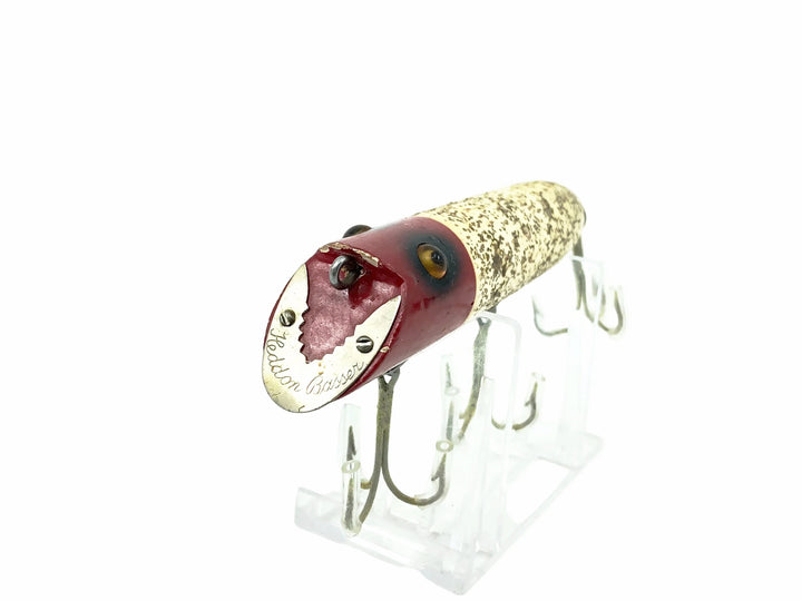 Heddon Head-On Basser 8500, 9RH Red Head/Silver Flitter Color - Very Good Condition