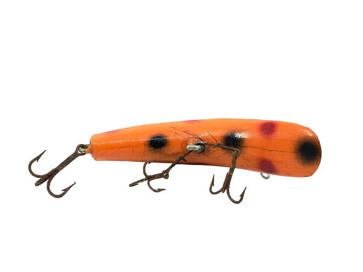 Helin Wooden Flatfish U20, OR Orange/Dots Color