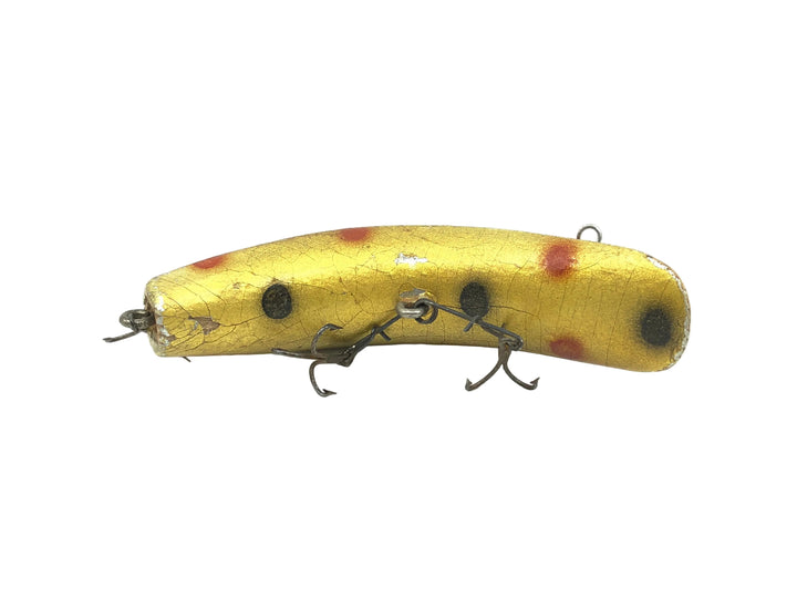 Helin Wooden Flatfish S3, OG Orange/Gold Bottom Color - Tough Color!