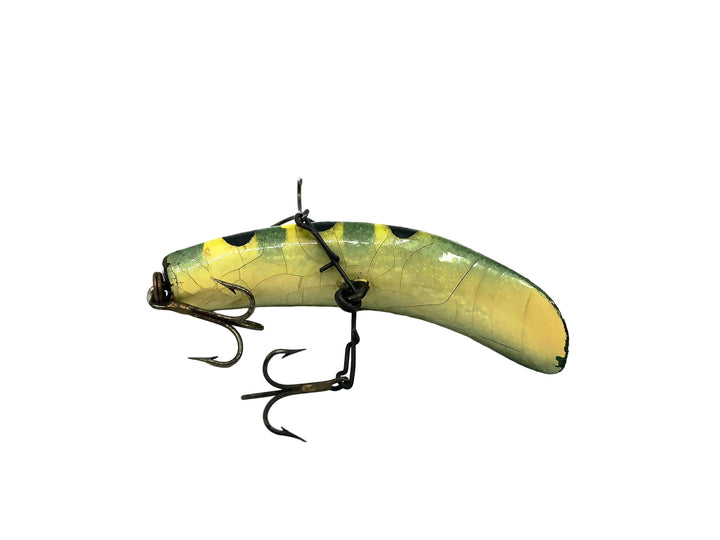 Helin Wooden Flatfish X4, Frog Spot Color - Very Good Condition