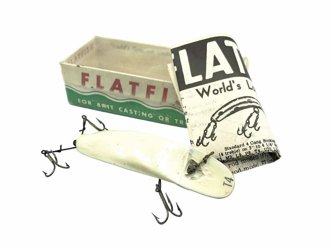 Helin Flatfish T4, PE Pearl Color w/Box - Pre-1963, Very Good Condition