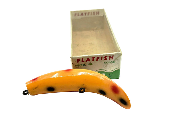 Helin Flatfish S3, O Orange/Dots Color w/Box- Pre-1963