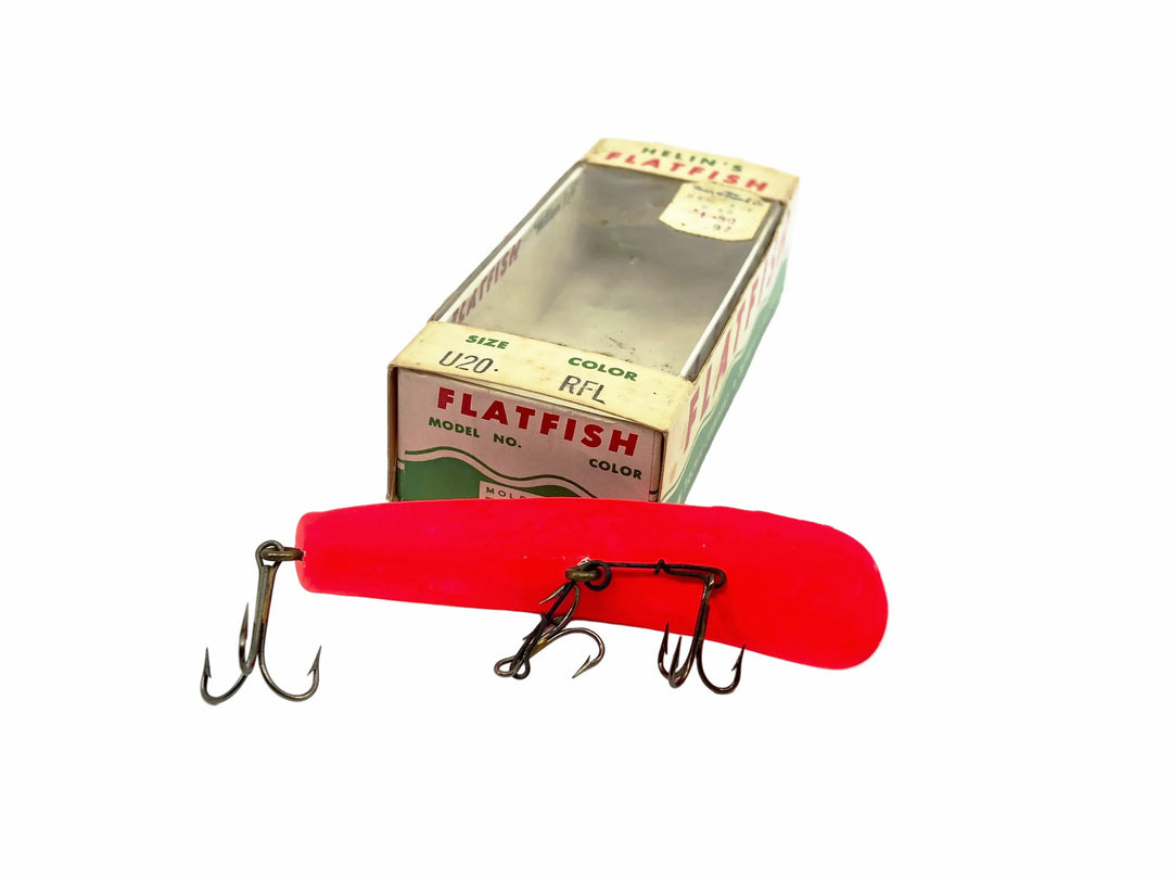 Helin Flatfish U20, RFL Red Fluorescent Color w/Box