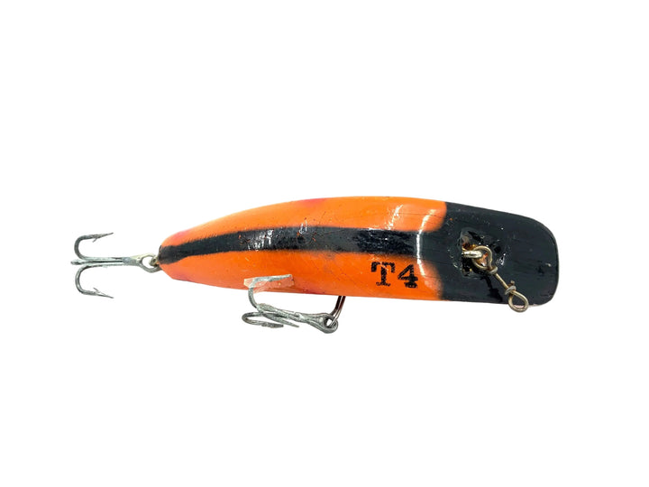 Helin Flatfish T4, OB Orange/Red Tip/Black Stripe Color - Very Good Condition!