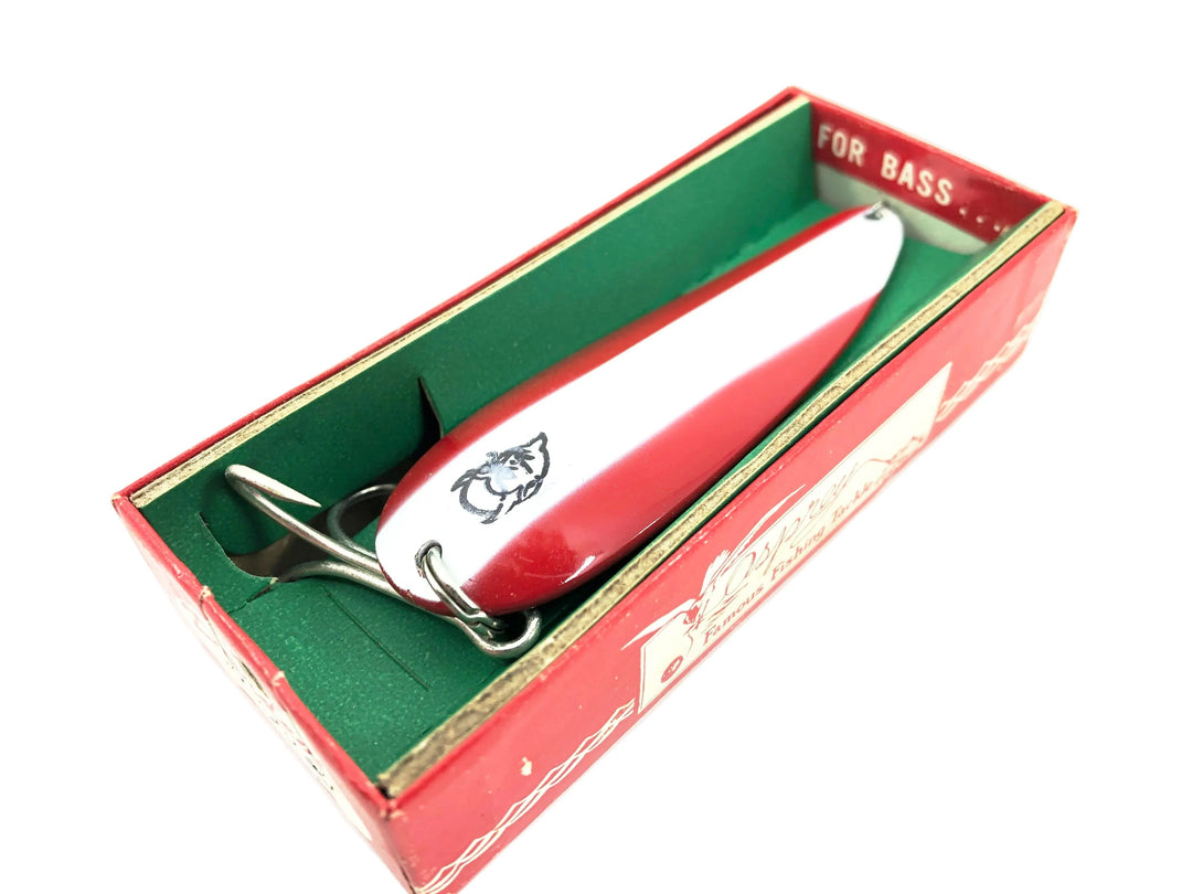 Eppinger Dardevle 1oz Spoon, #16 Red/White Stripe/Nickle Back Color with Box