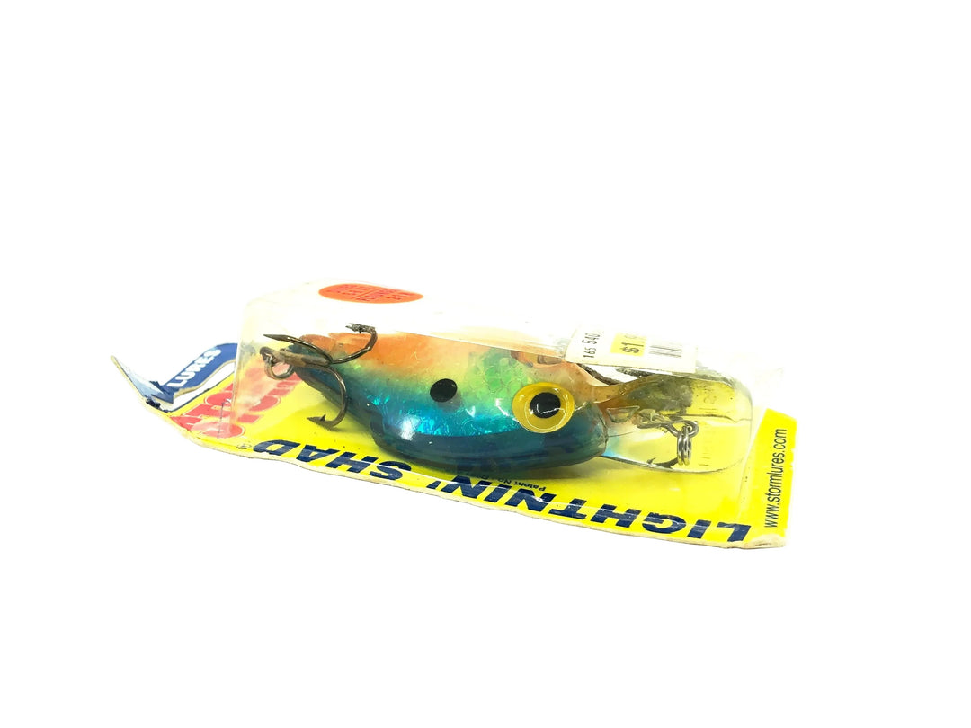 Storm Lightnin' Shad AL223, Prizm Blue/Orange Belly Color on Card