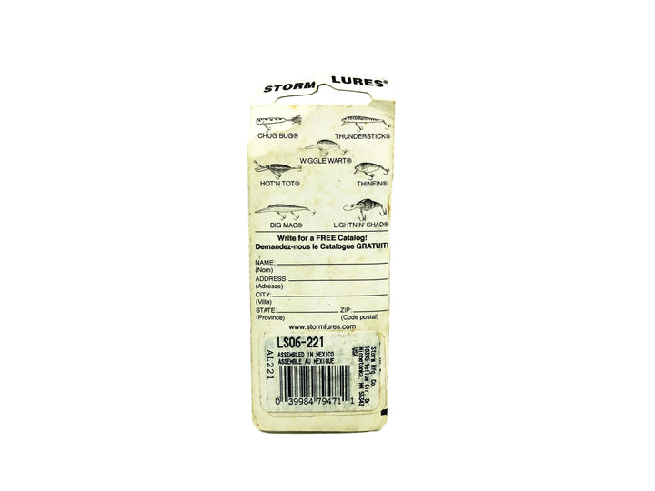 Storm Lightnin' Shad AL221, Firestorm Blue Color on Card