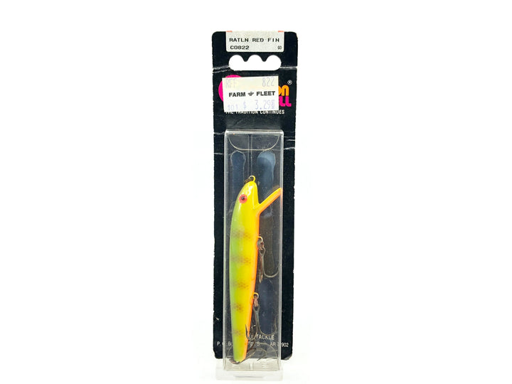 Cotton Cordell Ratlin Red Fin C822, Perch Color on Card