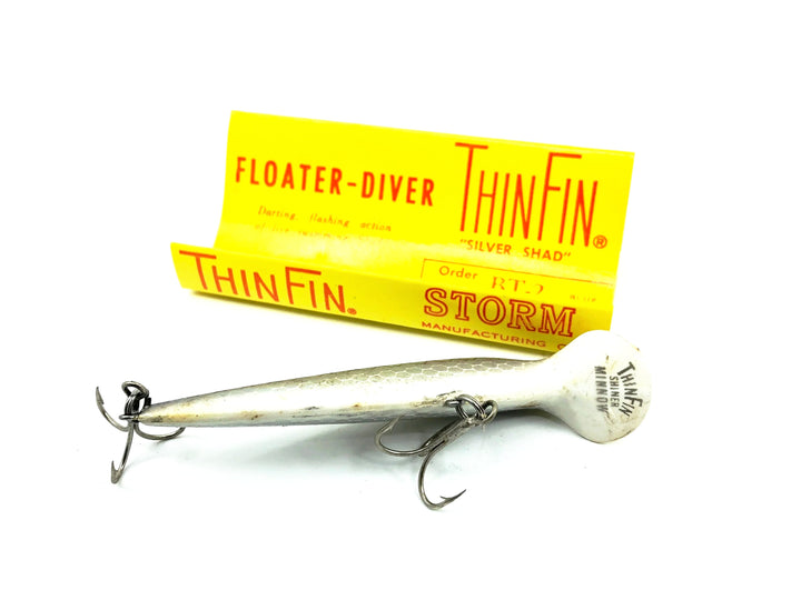 Storm Thin Fin Shiner Minnow AM3, Silver Scale Color w/Older Box