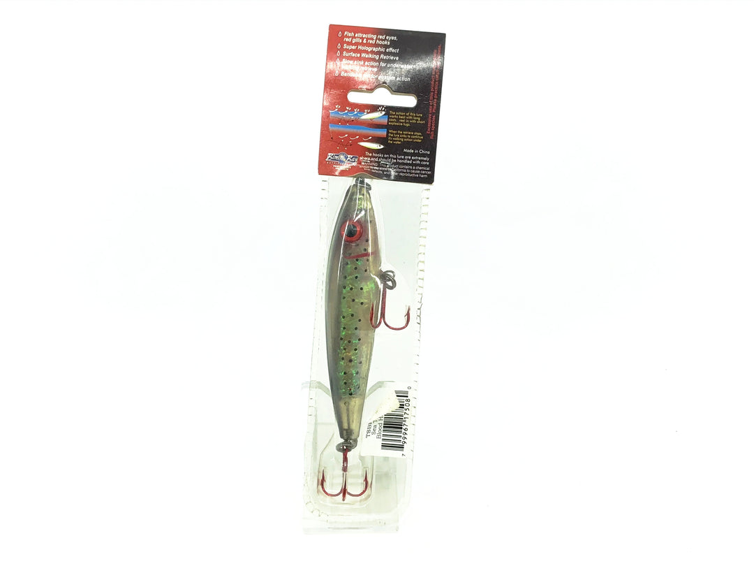 Tsunami Blood Hound Cork Lure Super Holographic Lure, Sea Trout Color on Card