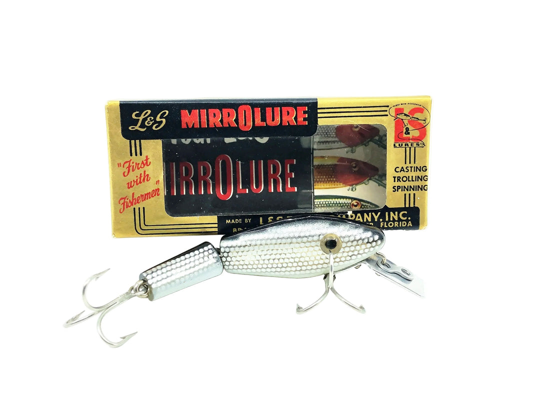 L & S Bass Master Model 25M, Color #21 Black Back/White Belly/Silver Scale Color w/Box