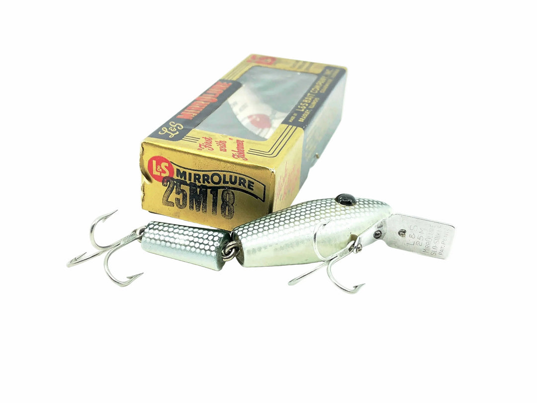 L & S Bass Master Model 25M, Color #18 Green Back/White Belly/Silver Scale Color w/Box