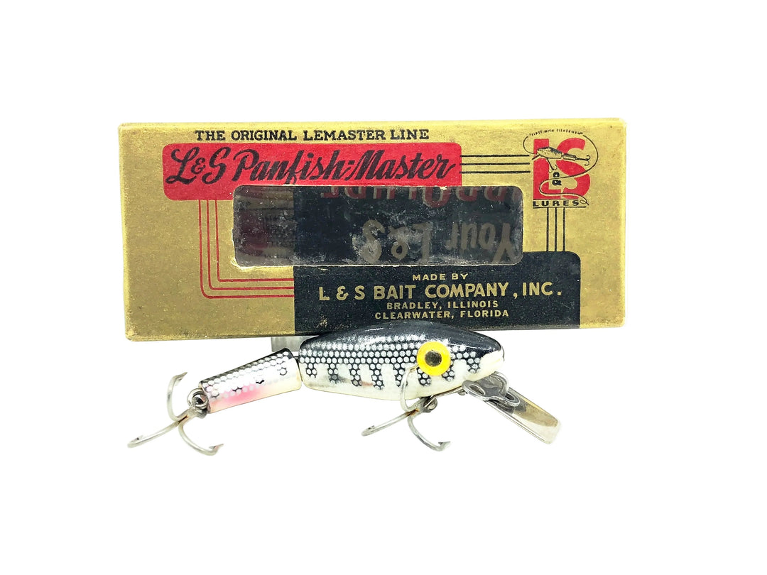 L &amp; S Panfish Master Model 00M32, Color #32 White Belly-Black Back and Stripes Color w/Box