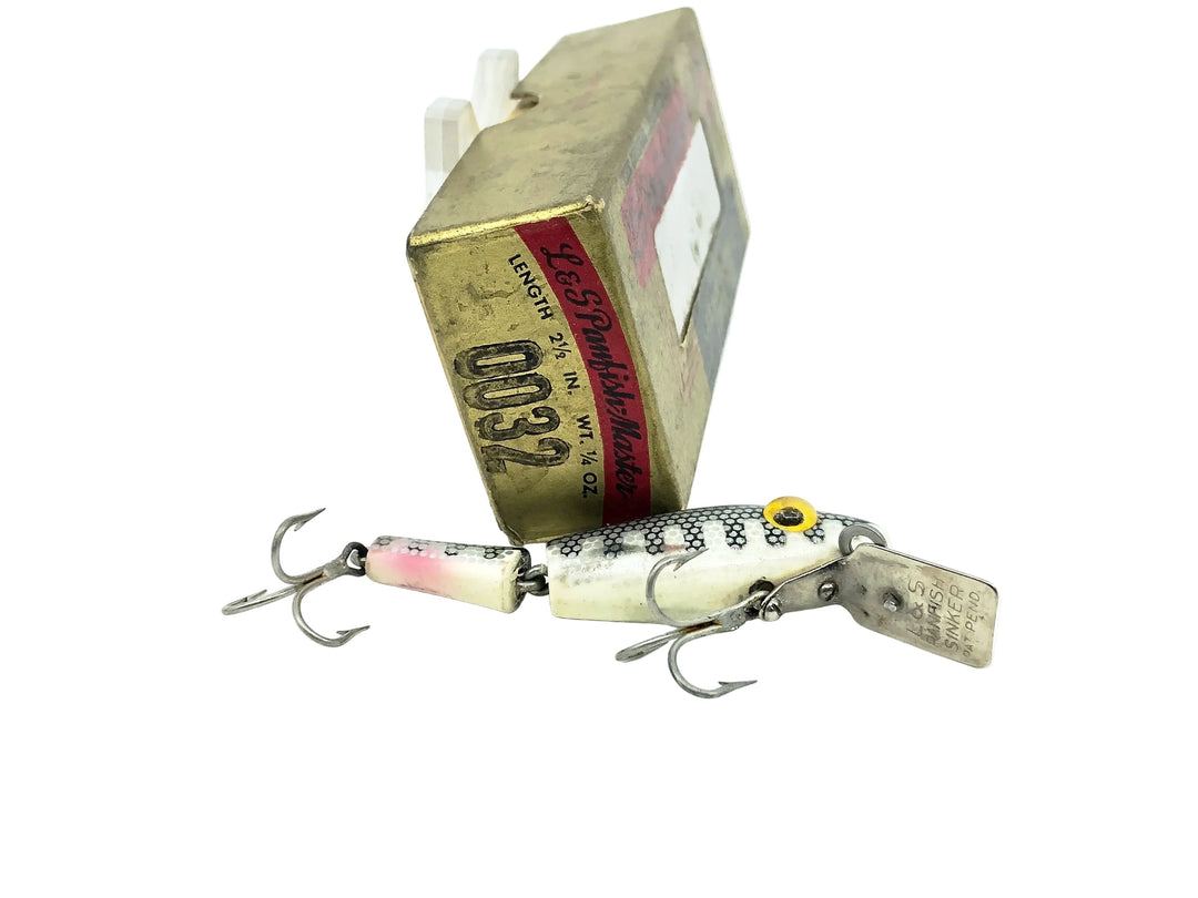 L &amp; S Panfish Master Model 00M32, Color #32 White Belly-Black Back and Stripes Color w/Box