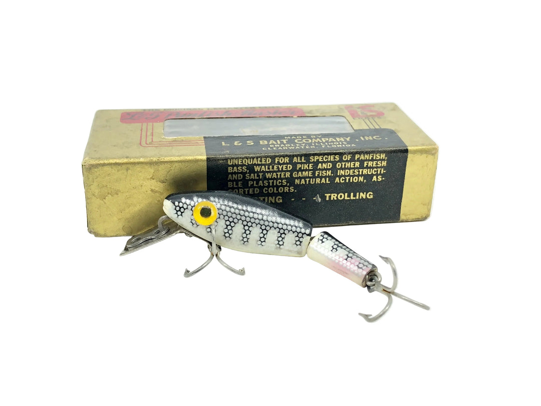 L &amp; S Panfish Master Model 00M32, Color #32 White Belly-Black Back and Stripes Color w/Box