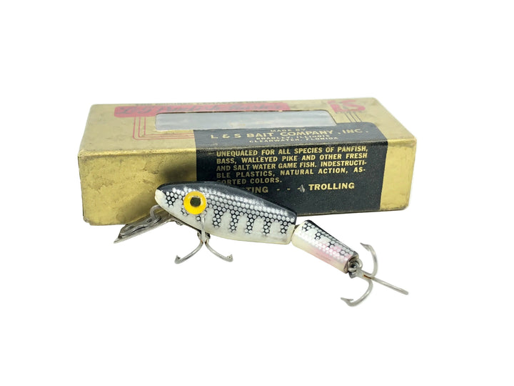 L &amp; S Panfish Master Model 00M32, Color #32 White Belly-Black Back and Stripes Color w/Box