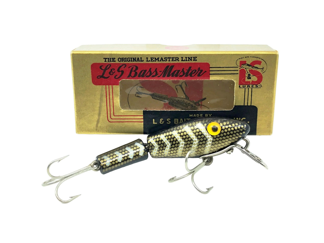 L & S Bass Master Model 15, Color #44 Black Body/White Bars Color w/Box