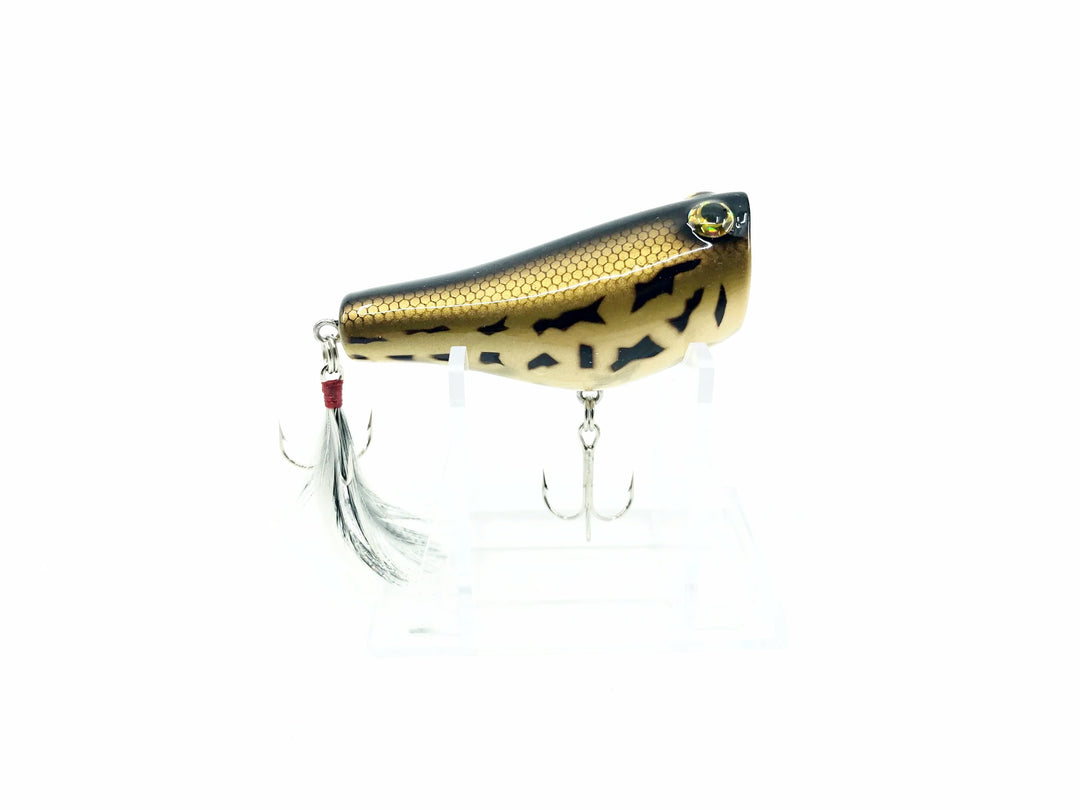 Tiemco Bass Mania Tank 60 Wooden Pop Chugger Bait Color 9 Battle Frog