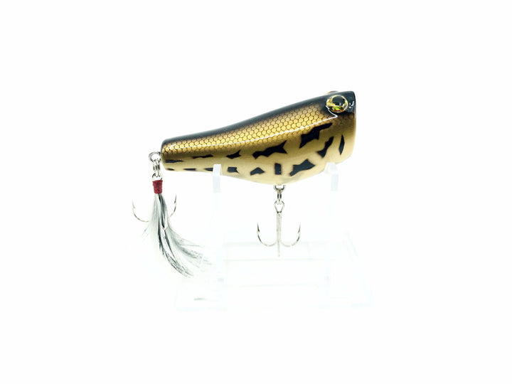 Tiemco Bass Mania Tank 60 Wooden Pop Chugger Bait Color 9 Battle Frog